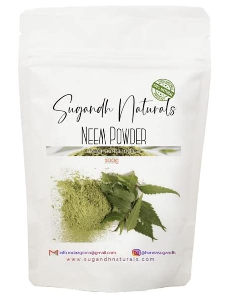 Sugandh Naturals Organic Herbal Neem Powder (100) : Amazon.in: Beauty