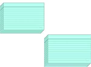 IMPRINT'S Single Side Ruled Index Cards, Light Blue Color, 4 Inches x 6 ...
