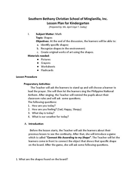 Image result for Lesson Topic Shapes