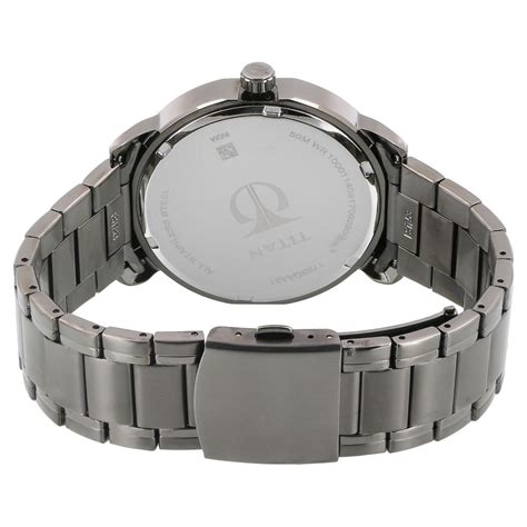 Buy Online Titan Quartz Multifunction Brown Dial Stainless Steel Strap ...