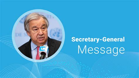 The Secretary-General: Message for the International Day of Zero Waste