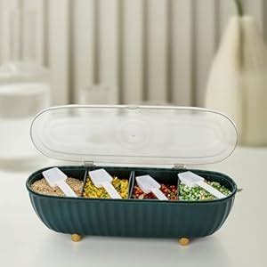 Buy JABINCO Multipurpose Plastic 4-in-1 Masala Box for Kitchen ...