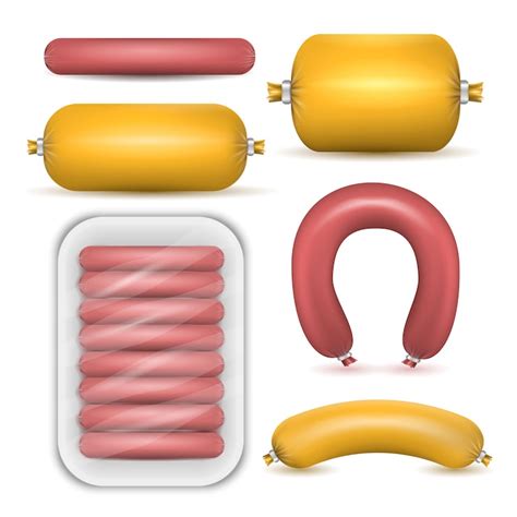 Sausage packaging mockup Vectors - Download Free High-Quality Vectors ...