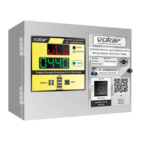 Vukar DEV-P1: Best Three Phase Digital Auto Switch with Cyclic Timer ...