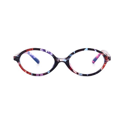 essntl series Retro Vintage 90s Oval Computer Glasses | Floral Print ...