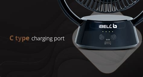 IBELL Portable Table Fan Rechargeable For Home, Mini Size, High Speed ...