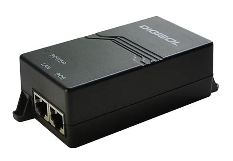 DIGISOL 48V DC Desktop Mount Fast Ethernet PoE Injector DG-PE1148D (H/W ...