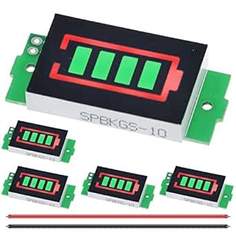 DAOKAI 5 Pcs 1/2/3/4/5/6/7/8S Lithium Battery Capacity Indicator Module ...