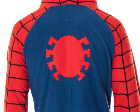 Buy Marvel Comics Classic Spiderman Costume Pajama Union Suit One-Piece ...
