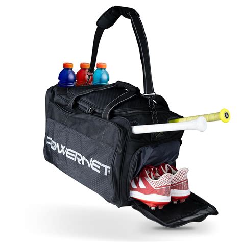 PowerNet Pro Duffle Bag | Baseball Softball Equipment Gear Dual Bat ...