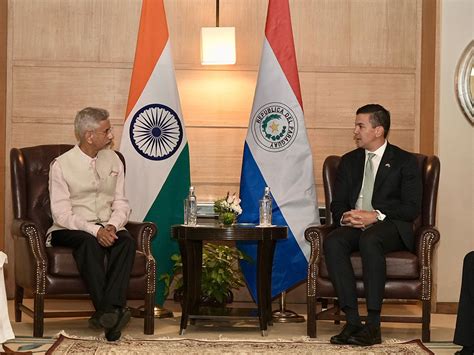 EAM Jaishankar calls on Paraguay President Santiago Pena Palacios