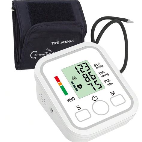 Draagbare armbloeddrukmeter Druksensormonitor Bloeddrukapparatuur ...