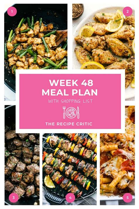 Weekly Meal Plan #48 | The Recipe Critic - Cook & Decor