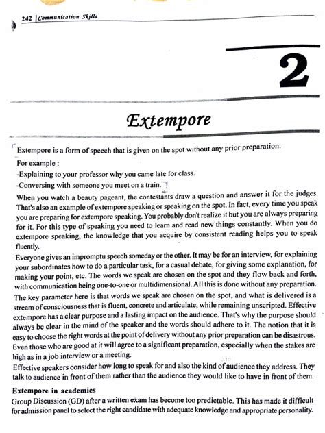 Image result for Extempore Example