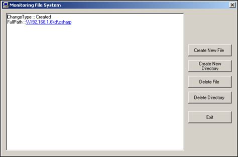 Use System Io FileSystemWatcher 的图像结果