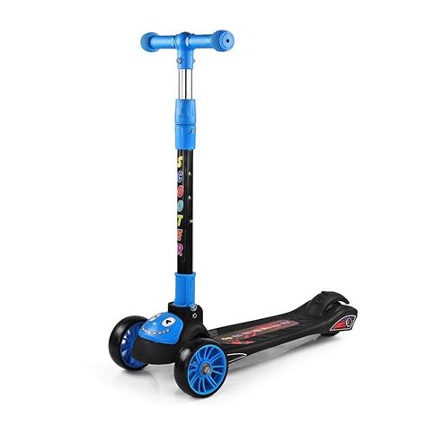 BabyGo Scooter for Kids 3+ Years, Foldable Kids Scooter with PVC Wheels ...