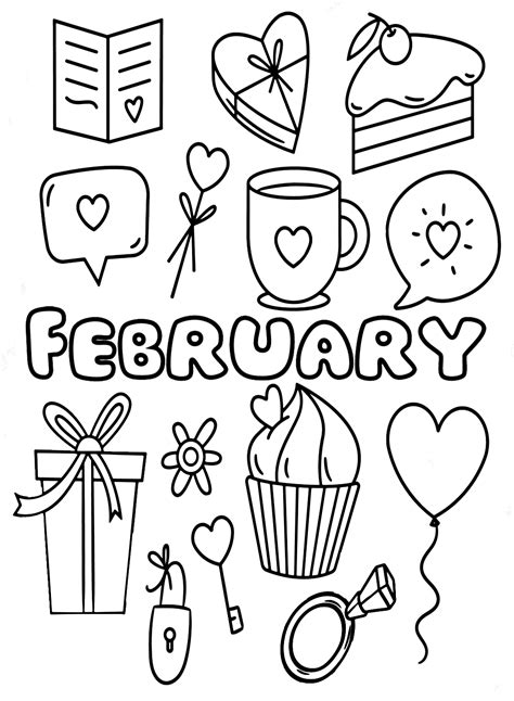 Coloring Pages For February
