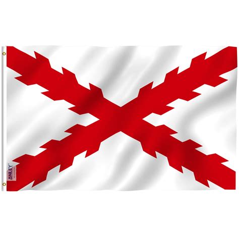 ANLEY Fly Breeze 3x5 Feet Cross of Burgundy Flag - Vivid Color and UV ...