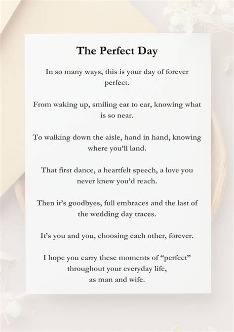 Wedding Day Poem - Etsy