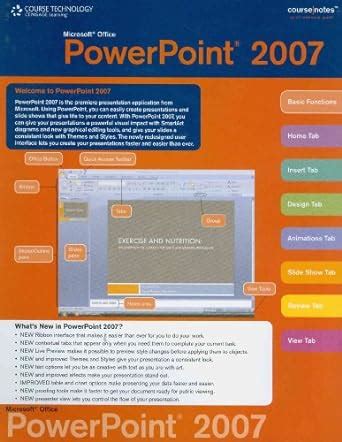 Buy Microsoft Office Powerpoint 2007 Coursenotes: Quick Reference Guide ...