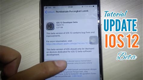 Cara update IOS 12 Developer BETA - YouTube