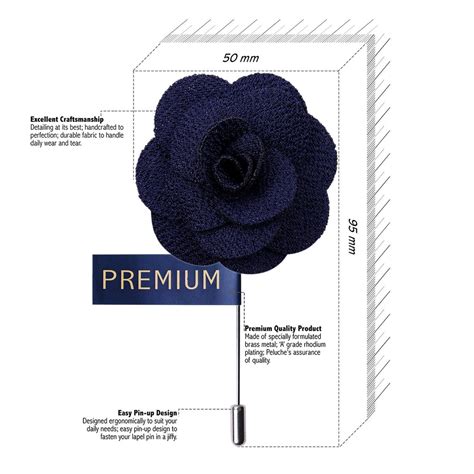 Buy Brawny Delicacy Blue Brooch Online |Buy Lapel Pin Online | Peluche.in