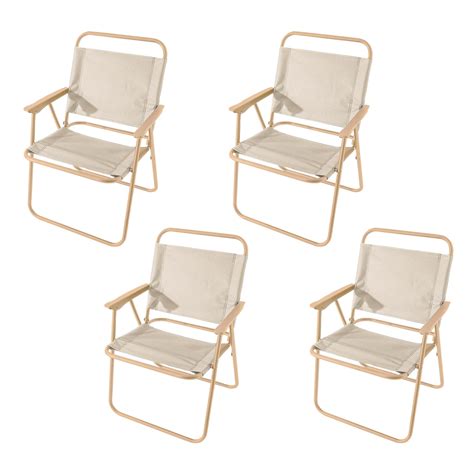Kuber Industries (Set of 4) Portable & Foldable Chair for Travelling ...