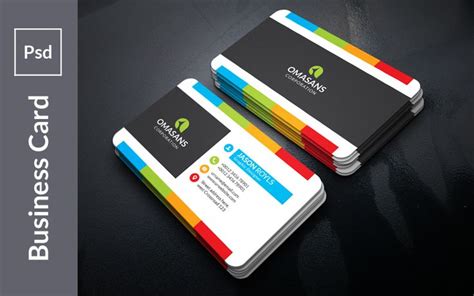 Colorful Mix Business Card Corporate Identity Template | Business card ...
