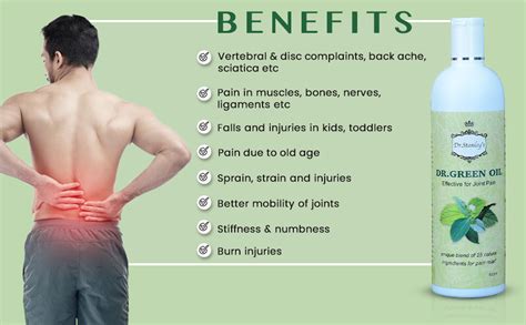 DR.GREEN OIL Pain Relief Oil For Joints Pain,Knee,Back Pain,Pain In ...
