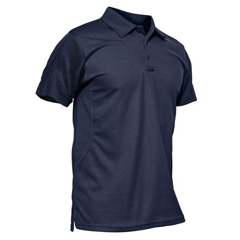 MAGCOMSEN Navy Blue Polo Shirts for Men T Shirts Short-Sleeve Hiking ...