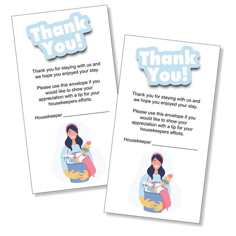 Improve Your Hotel's Housekeeping Service: Custom Printed Tip Envelopes ...