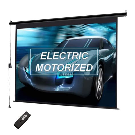Buy IMOZATA 4:3 HD Projector Screen 120inch Electric Projector Screen ...