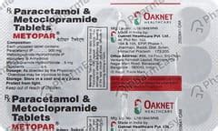 Paramet Strip Of 10 Tablets: Uses, Side Effects, Price & Dosage | PharmEasy