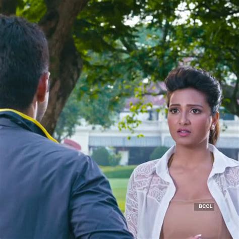 Jeet and Subhashree in a still from Bengali movie Game.