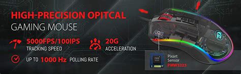 Amazon.in: Buy Redragon Cobra M711 Wired USB 10,000 DPI Gaming Mouse ...