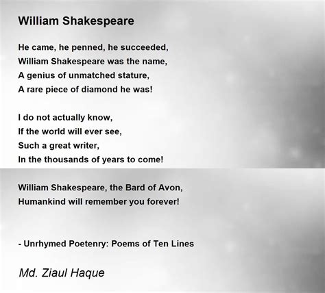 10 Most Famous Poems By William Shakespeare – HDRWPT