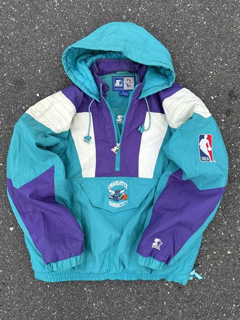 NBA × Starter × Vintage Vintage Charlotte Hornets Starter Puffer Jacket ...