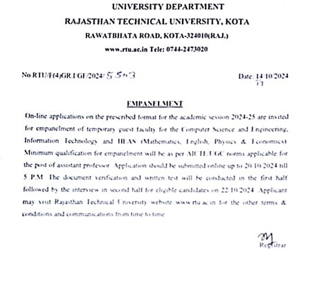 Rajasthan Technical University | Kota Rajasthan