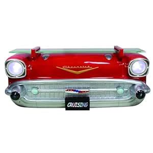 Buy Chevrolet 1957 Bel Air Red Front End Wall Shelf (Working Lights ...