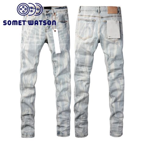 Purple Color Brand Name Slim Jeans Plus Size Denim Cow Boy Jeans Purple ...