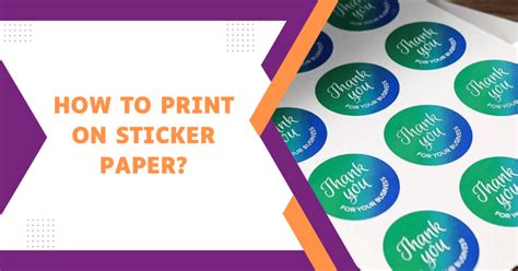 How to Use Sticker Paper in Printer 的图像结果