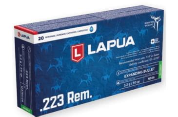 Lapua 223 Remington 50 gr Naturalis Solid N315026 37% Off