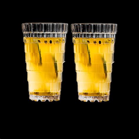 Melbify Step Mojito Glasses | Volume=350ML | Crystal Luxury Stack High ...