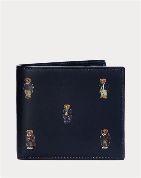 Polo Bear Leather Billfold Wallet for Men | Ralph Lauren® IN