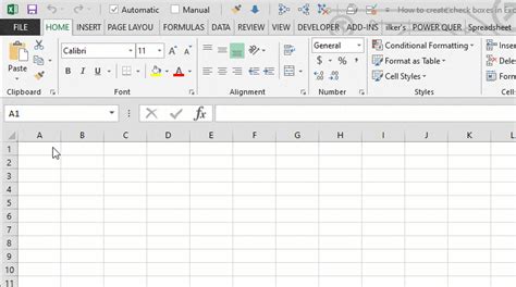 Image result for Create a Check Box in Excel
