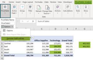 How to Use Getpivotdata Function in Excel 的图像结果