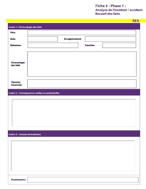 Incident Analysis Form - Modèle vierge à remplir | Remplir, Imprimer et ...