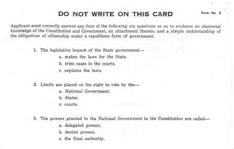 Voting Literacy Tests Examples 的图像结果