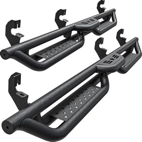 Running Boards Compatible with Chevy Colorado/GMC Canyon 2015-2024 Crew Cab, 6" 2-Stairs Side ...