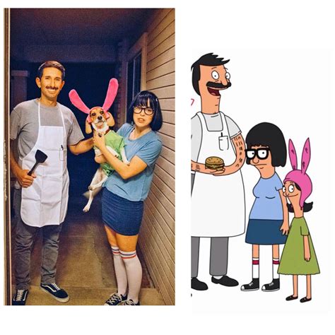 Tina, Bob, and Louise from Bobs burgers. Halloween costumes DIY. Bob's ...